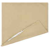 Cushion with Pillow HEERLEN 2 pcs Beige Polyester - Top-Down View