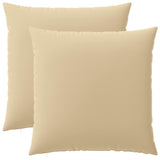 Cushion with Pillow HEERLEN 2 pcs Beige Polyester - Front View