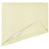 Cushion with Pillow HEERLEN 2 pcs Cream Polyester - Top-Down View