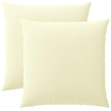 Cushion with Pillow HEERLEN 2 pcs Cream Polyester