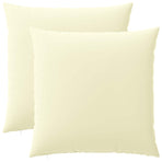 Cushion with Pillow HEERLEN 2 pcs Cream Polyester