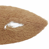 Cushion with Pillow HEERLEN 2 pcs Taupe PV Fleece - 45-Degree Angle