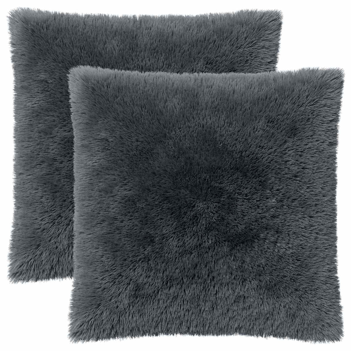 Cushion with Pillow HEERLEN 2 pcs Anthracite PV Fleece
