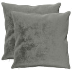 Throw Pillow 2 pcs HEERLEN Dark Grey 60 x 60 cm Flannel