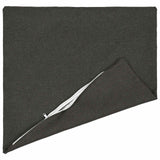 Cushion with Pillow HEERLEN 2 pcs Dark Grey Fabric