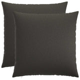 Cushion with Pillow HEERLEN 2 pcs Dark Grey Fabric