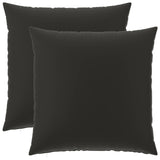 Cushion with Pillow HEERLEN 2 pcs Black Polyester - Front View