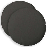 Cushion with Pillow HEERLEN 2 pcs Dark Grey Fabric
