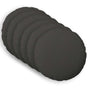 Cushion with Pillow HEERLEN 6 pcs Dark Grey Fabric