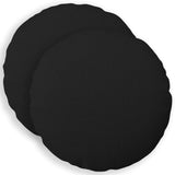 Cushion with Pillow HEERLEN 2 pcs Black Fabric