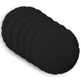 Cushion with Pillow HEERLEN 6 pcs Black Fabric