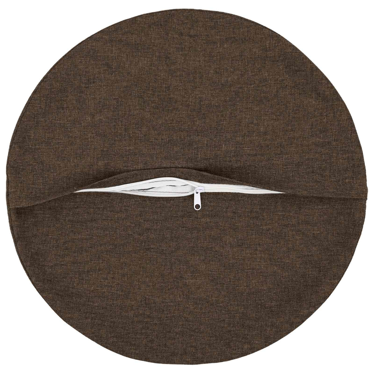 Cushion with Pillow HEERLEN 6 pcs Taupe Fabric