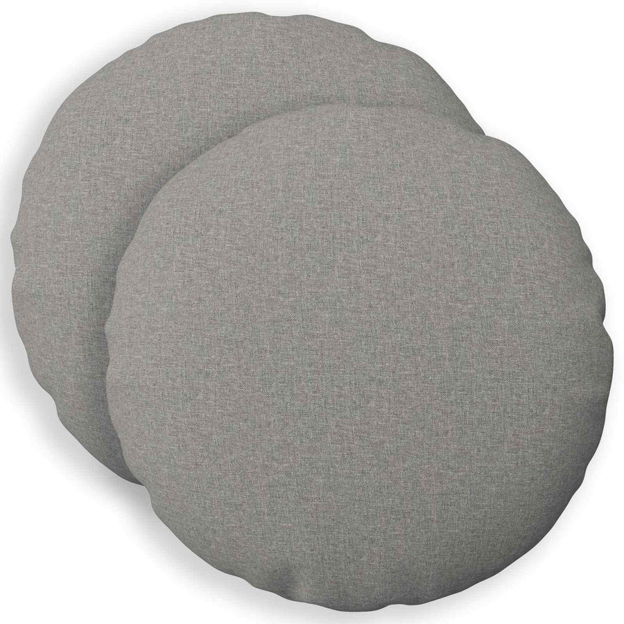 Throw Pillow 2 pcs HEERLEN Cloud Grey Ø 40 cm Fabric