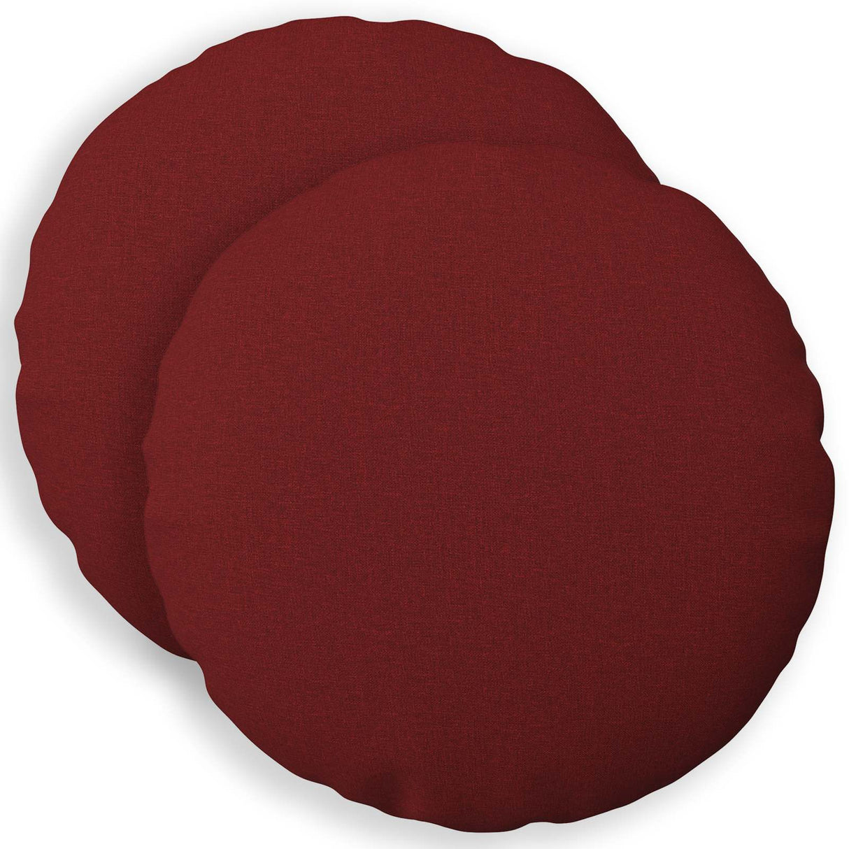 Cushion with Pillow HEERLEN 2 pcs Wine Red Fabric