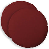 Cushion with Pillow HEERLEN 2 pcs Wine Red Fabric