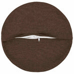 Throw Pillow 6 pcs HEERLEN Brown Ø 40 cm Fabric