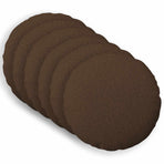 Throw Pillow 6 pcs HEERLEN Brown Ø 40 cm Fabric