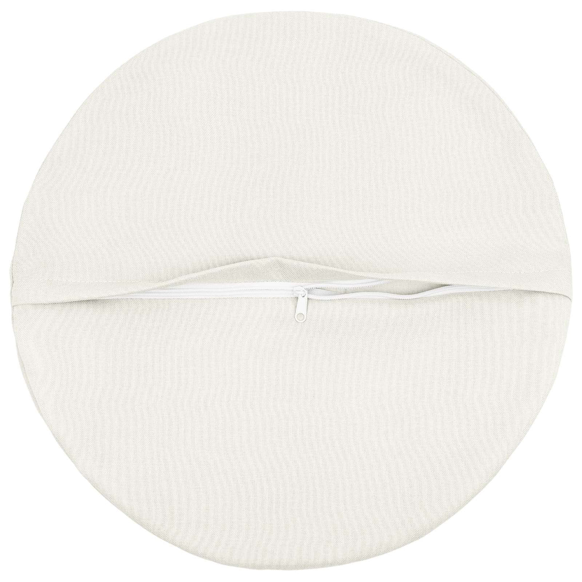Cushion with Pillow HEERLEN 2 pcs White Fabric