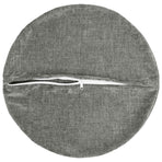 Throw Pillow 6 pcs HEERLEN Dark Grey Dia. 40 cm Chenille Fabric