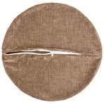 Throw Pillow 2 pcs HEERLEN Brown Dia. 40 cm Chenille Fabric