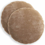 Throw Pillow 2 pcs HEERLEN Brown Dia. 40 cm Chenille Fabric