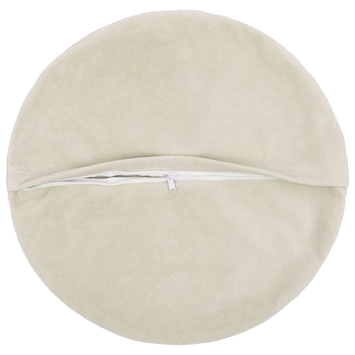 Cushion with Pillow HEERLEN 2 pcs Cream Microfiber Fleece
