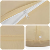 Cushion with Pillow HEERLEN 2 pcs Beige Polyester - 45-Degree Angle