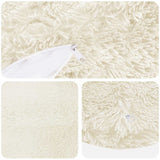 Cushion with Pillow HEERLEN 2 pcs White PV Fleece