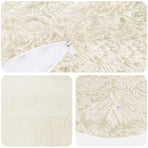 Cushion 2 pcs HEERLEN White Ø 40 cm PV Fleece