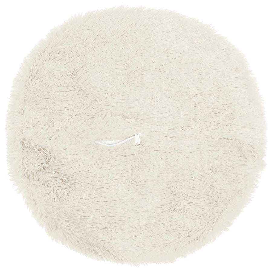 Cushion 2 pcs HEERLEN White Ø 40 cm PV Fleece