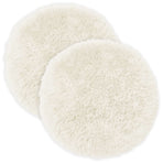 Cushion 2 pcs HEERLEN White Ø 40 cm PV Fleece