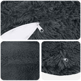 Cushion with Pillow HEERLEN 2 pcs Anthracite PV Fleece