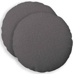 Cushion with Pillow HEERLEN 2 pcs Light Grey Fabric