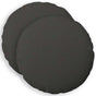 Cushion with Pillow HEERLEN 2 pcs Dark Grey Fabric