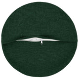 Cushion with Pillow HEERLEN 2 pcs Dark Green Fabric