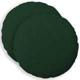 Cushion with Pillow HEERLEN 2 pcs Dark Green Fabric