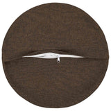 Cushion with Pillow HEERLEN 6 pcs Taupe Fabric