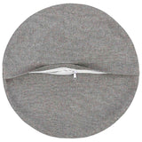 Cushion with Pillow HEERLEN 2 pcs Cloud Grey Fabric