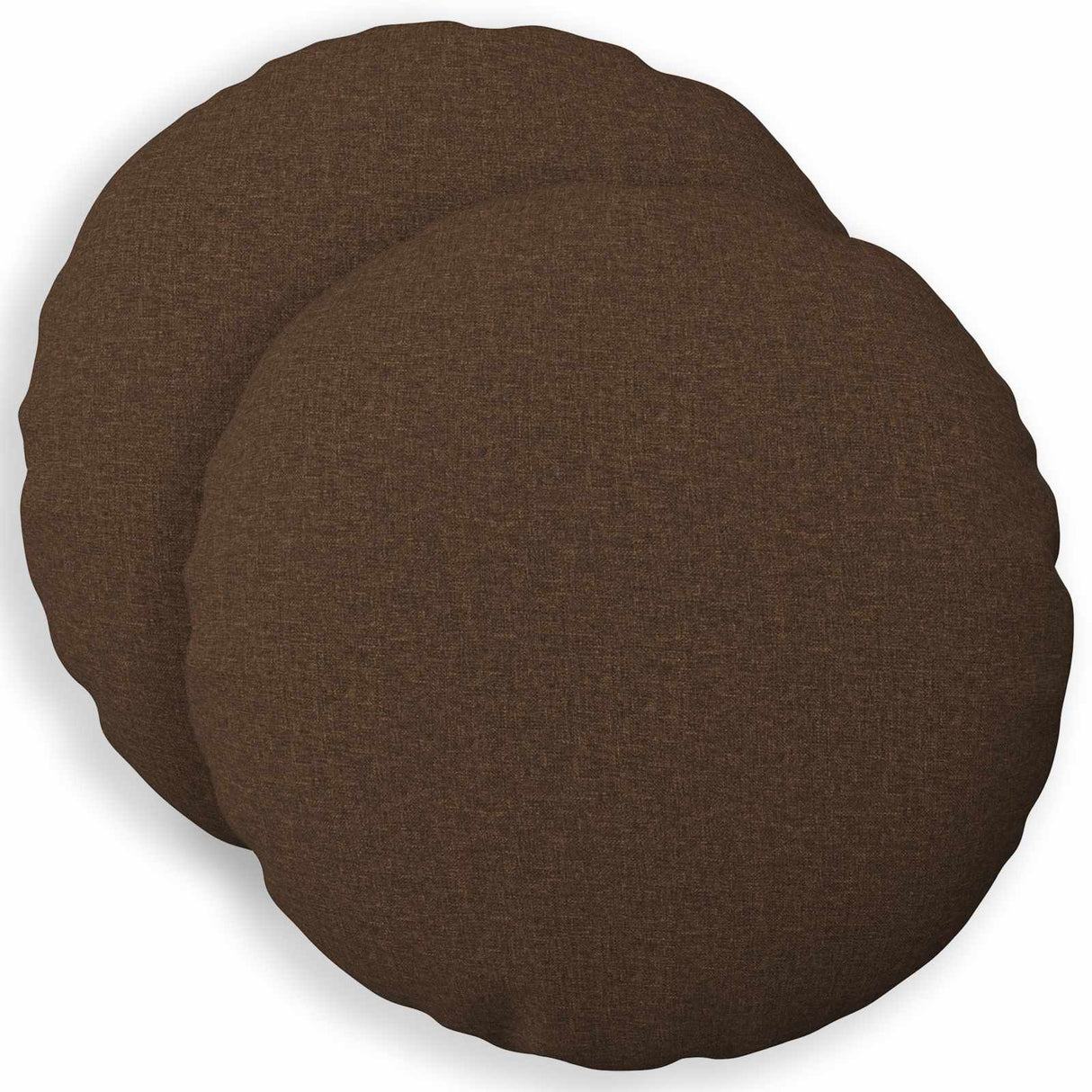 Cushion with Pillow HEERLEN 2 pcs Brown Fabric