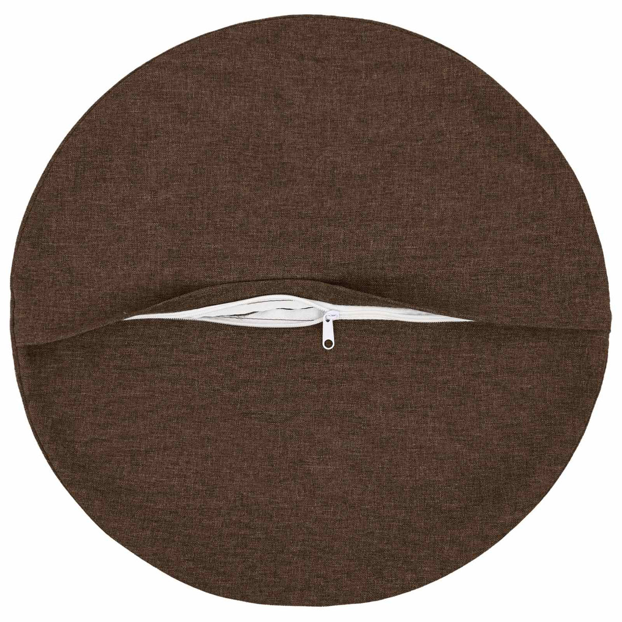 Cushion with Pillow HEERLEN 6 pcs Brown Fabric