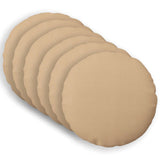 Cushion with Pillow HEERLEN 6 pcs Cream Fabric