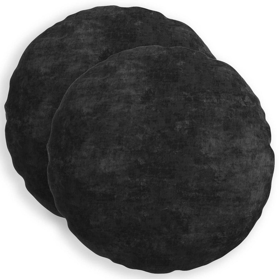 Throw Pillow 2 pcs HEERLEN Anthracite Dia. 50 cm
