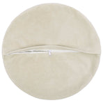 Cushion 2 pcs HEERLEN Cream Ø 50 cm Microfiber Fleece