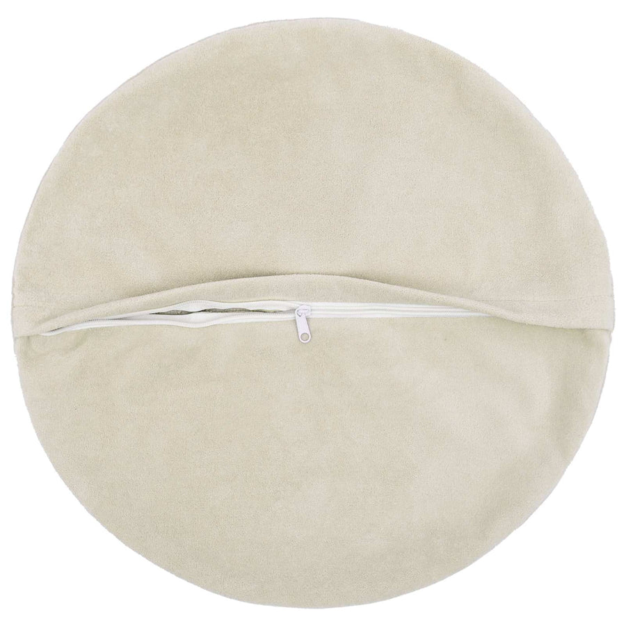 Cushion 2 pcs HEERLEN Cream Ø 50 cm Microfiber Fleece