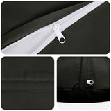 Cushion with Pillow HEERLEN 6 pcs Black Polyester - Top-Down View