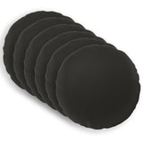 Cushion with Pillow HEERLEN 6 pcs Black Polyester