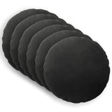 Cushion with Pillow HEERLEN 6 pcs Black Velvet