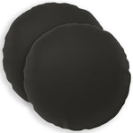 Cushion with Pillow HEERLEN 2 pcs Black Polyester