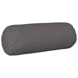 Cushion with Pillow HEERLEN 2 pcs Light Grey Fabric - Front View