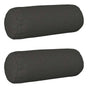 Cushion with Pillow HEERLEN 2 pcs Dark Grey Fabric